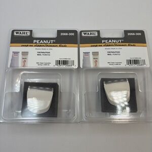 Lot Of 2 Wahl 2068-300 Standard Peanut Replacement Snap-On Clipper Trimmer Blade